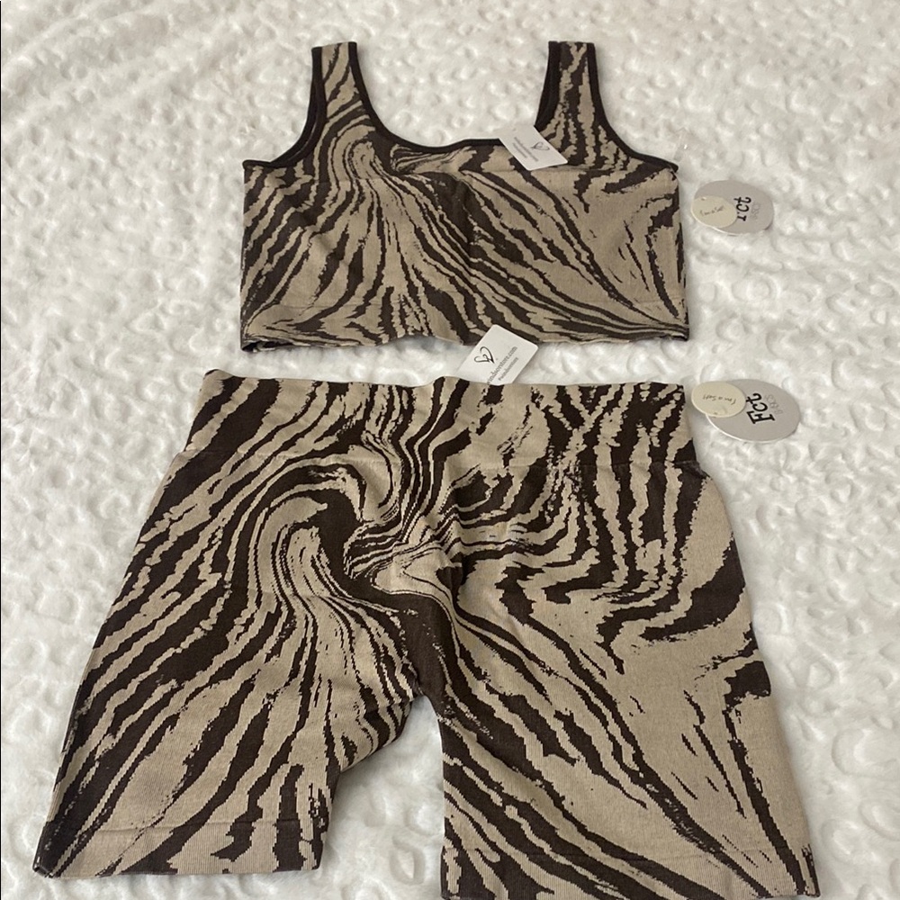 Windsor Brown and Tan Swirl Tank Top